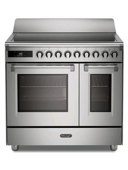 Delonghi Cookers Bassano 90cm Electric Multifunctional Cooker with Induction Hob Stainless Steel