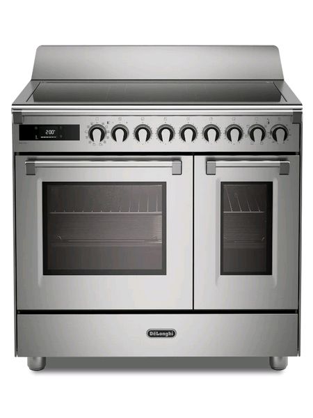 Bassano 90cm Electric Multifunctional Cooker with Induction Hob Stainless Steel